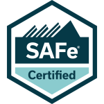 Scaled Agile Framework certified badge.